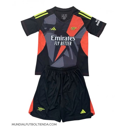 Camiseta Arsenal Portero Tercera Equipación Replica 2024-25 para niños mangas cortas (+ Pantalones cortos)